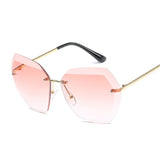 Rimless Diamond Sunglasses