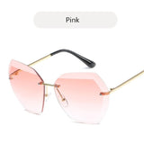 Rimless Diamond Sunglasses