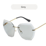 Rimless Diamond Sunglasses