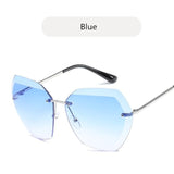 Rimless Diamond Sunglasses