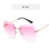 Rimless Diamond Sunglasses