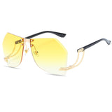 Oversized Rimless Sunglasses