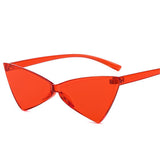 Rimless Cat Eye Sunglasses