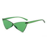 Rimless Cat Eye Sunglasses
