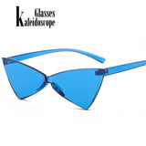 Rimless Cat Eye Sunglasses
