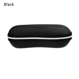 Nondeformable Rectangle Zipper Eyeglasses Sunglasses Eye glasses Case Protector Box Spacious Closure Black Eyewear Accessories