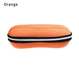 Nondeformable Rectangle Zipper Eyeglasses Sunglasses Eye glasses Case Protector Box Spacious Closure Black Eyewear Accessories